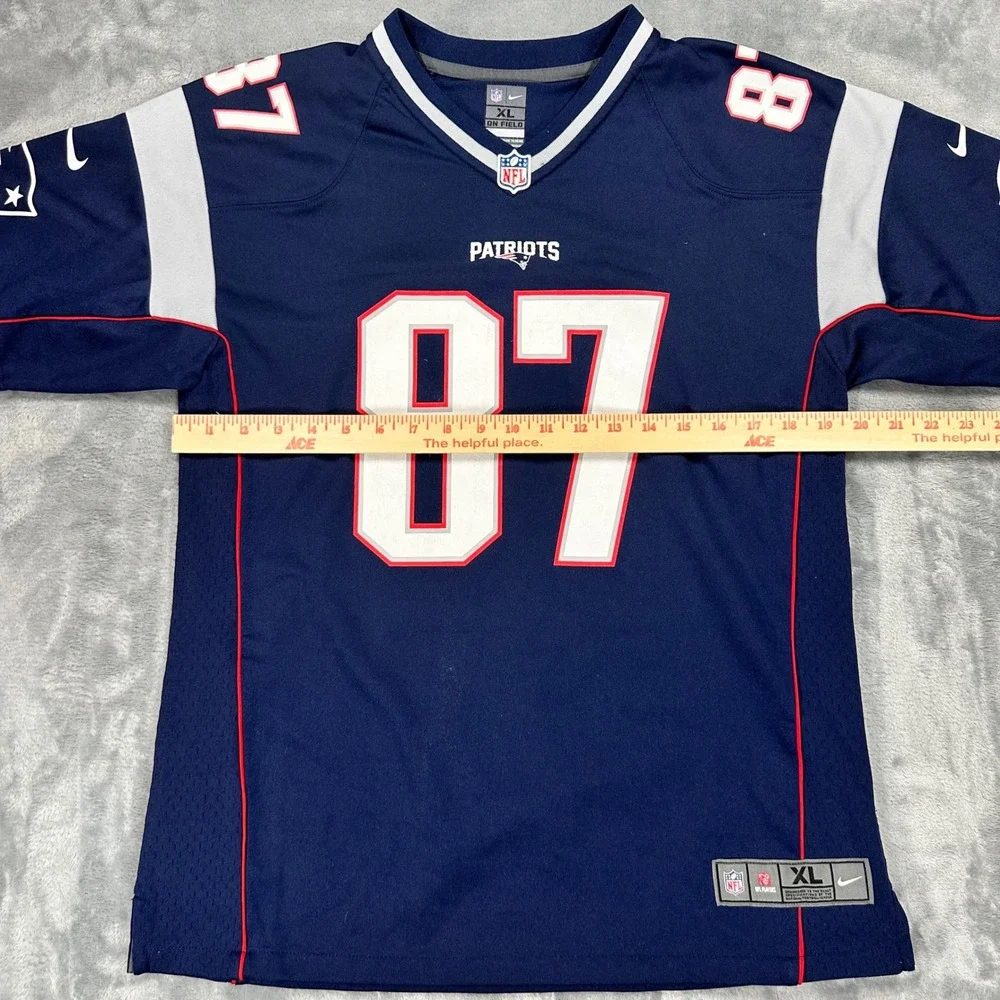 Nike Patriots Rob Gronkowski 87 Jersey Youth XL Navy Blue NFL New England